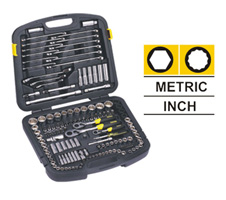 24PC 1/2 Drive 6 Point Metric Socket Set